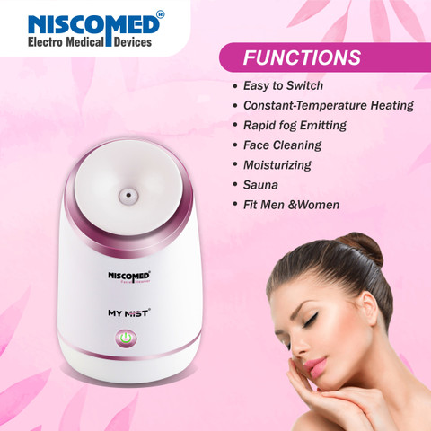 NISCOMED Nano Ionic Facial Steamer, Inhaler Vaporizer for Face