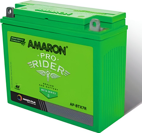 amaron PRO Bike Rider Wheeler Battery APBTX7R Ah Battery for