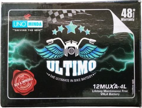 UNO MINDA 12MUXA-4L Ah Battery for Bike Price in India Buy UNO