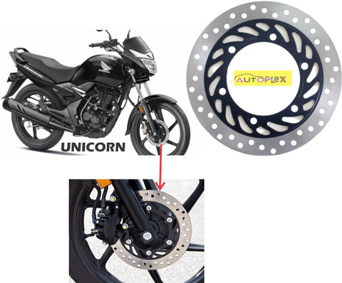AUTOPLEX Front Brake Disc Plate Compatible For Honda Unicorn/Shine