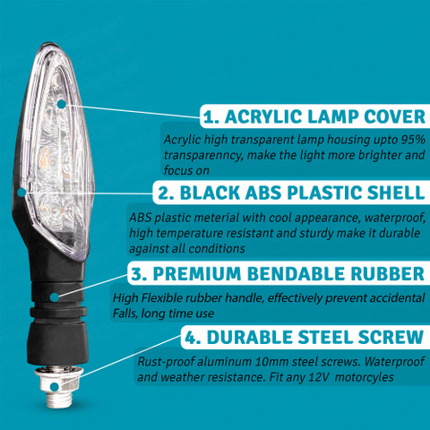 Indicator Light Bajaj Rs Indicator Shopland Front, Rear LED