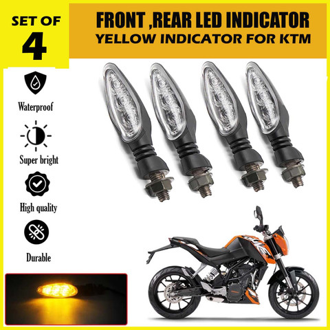 Znee Smart Front, Rear LED Indicator Light for KTM Duke 190, Duke 180, Duke  200, Duke 390, RC 390, RC 200 - Main Image