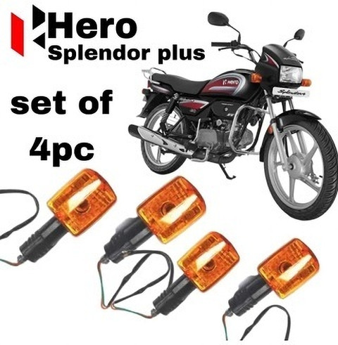 Splendor Front, Rear, Side Incandescent Indicator Light for Hero Splendor,  Splendor Plus, Splendor Pro