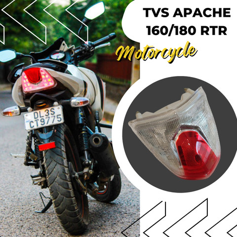 Allpartssource TVS Apache RTR 160/180 Back Light, Brake Light