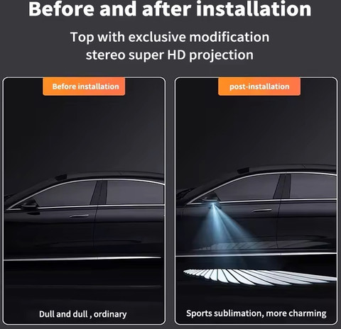 LOVMOTO Universal Bike & Car laser Wing Projector/Shadow