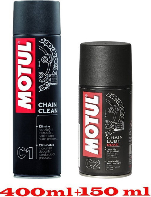 MOTUL C1 Chain clean And C2 Chain Lube Chain Oil Price in India