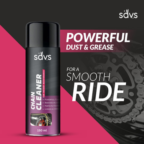 SAVS Best Quality Bike Chain Cleaner / Degreaser Spray For Motorbike Chain Cleaner | Shines & Protects Chain Oil Price in India - Buy SAVS Best Quality Bike Chain Cleaner / Degreaser SAVS Best Quality Bike Chain Cleaner / Degreaser Spray For Motorbike Chain Cleaner | Shines & Protects Chain Oil Price in India - Buy SAVS Best Quality Bike Chain Cleaner / Degreaser