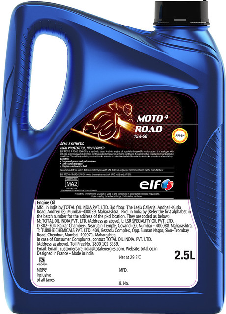 Elf Road 15W-50 Synthetic Blend Engine Oil Price in India - Buy