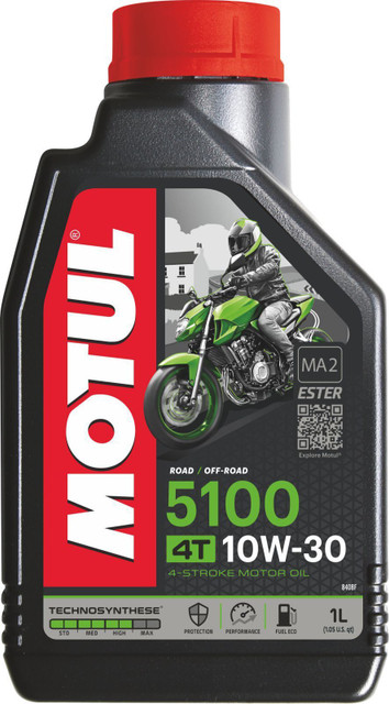 MOTUL 5100 4T10W-30 Techno Ester Synthetic Blend Engine Oil