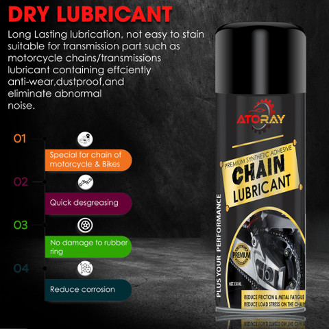Atoray Bike Chain Lube Lubricant Spray Cleaner With Brush For All Chain  Type Lubrication Rust Corrosion protection Prevent Chain Breakage 