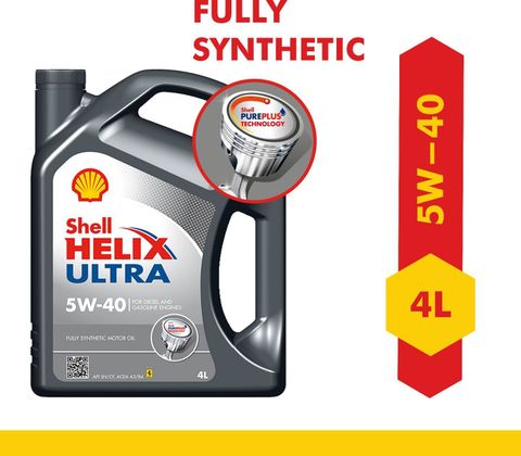 Shell Helix Ultra 5W-40 API SQ ACEA A3/B4 Full-Synthetic Engine