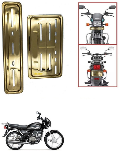 Znee Smart Bike Number Plates Frame Holders)-Front and Back for
