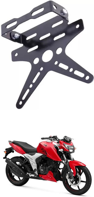 E-Shoppe REAR NUMBER PLATE STAY SMALL AND TAIL TIDY VISOR (BLACK