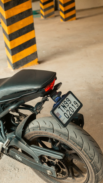 Motoaggrandize Tail Tidy Yamaha MT 15 (Black) Bike Number Plate - Main Image