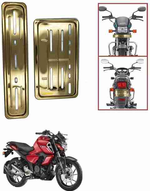 Znee Smart Bike Number Plates Frame Holders)-Front and Back for FZ