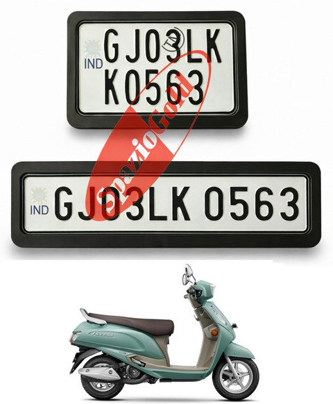 spaziogold Suzuki Access 125 Metal Number Plate Frame Heavy Duty