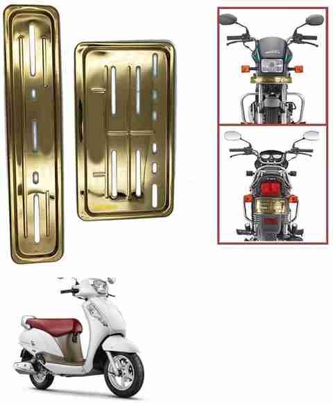 back number カラビナ Znee Smart Bike Number Plates Frame Holders)-Front and Back for FZ