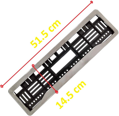 Kingsway kkmchnpf00162 Chrome Number Plate Frames Registration