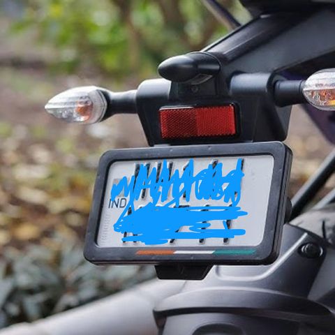aksmit Hight Security Number Plate IND Number Plate Frame Bikes ...