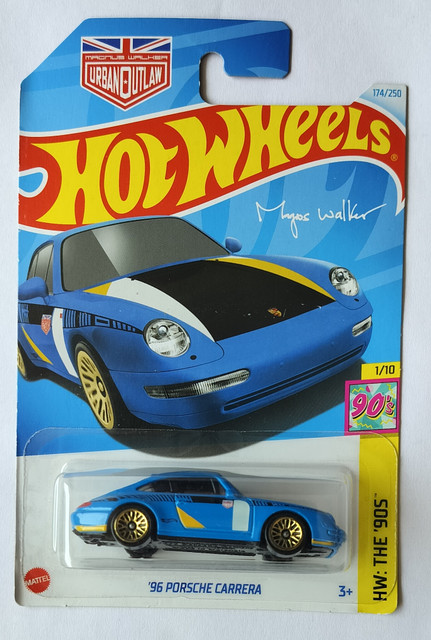 HOT WHEELS HW THE 90S 1/10 96 PORSCHE CARRERA TOY CAR HW THE 90S