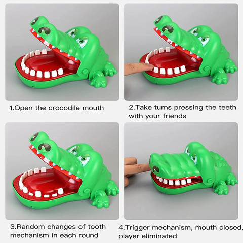 KIDOLOGY Crocodile Teeth Toys for Kids Crocodile Biting Finger
