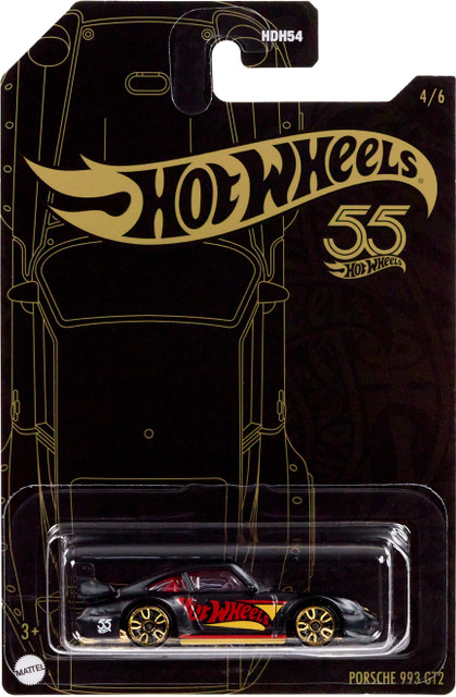 HOT WHEELS Pearl & Chrome Collection of 1:64 Scale PORSCHE 993 GT2