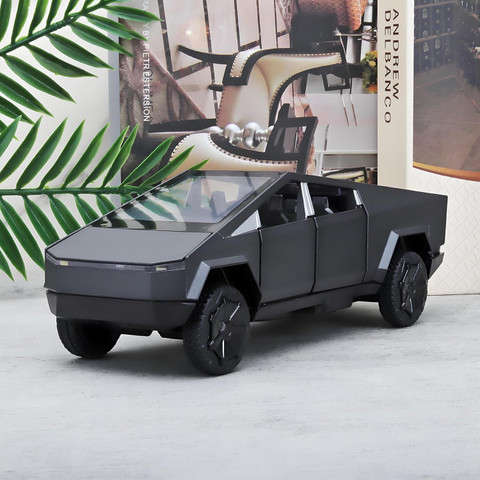 ZUNBELLA 1:36 Scale Tesla cyber truck With Light And Music Metal