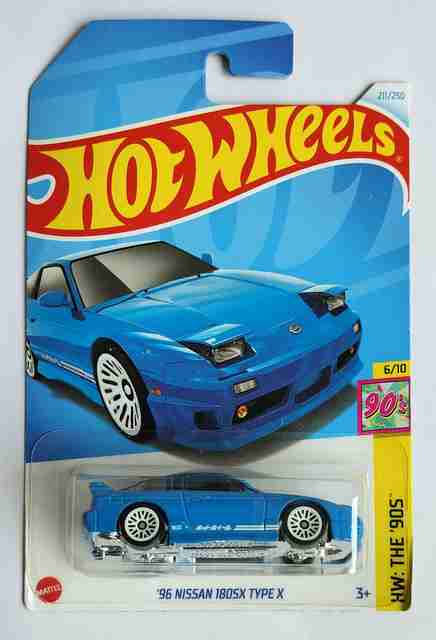 HOT WHEELS HW THE 90S 6/10 96 NISSAN 180SX TYPE X TOY CAR - HW THE