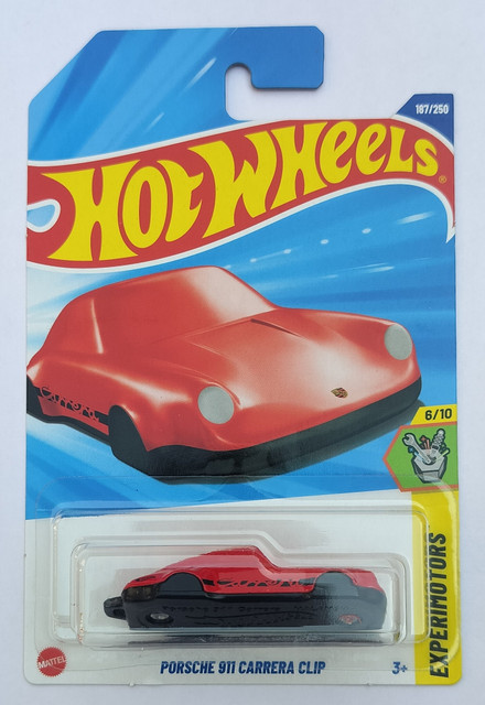 HOT WHEELS C4982 EXPERIMOTORS 6/10 PORSCHE 911 CARRERA CLIP TOY