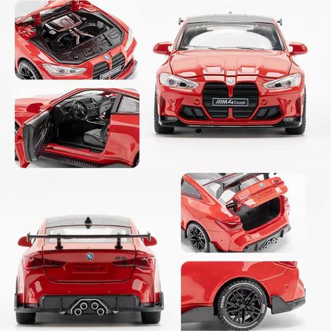 Ragiluxe BMW M4 Collectible Alloy Display Model toy car for Car Lovers & kids gift (Blue, Pack of: 1) - Image 4