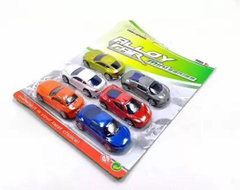 SR Toys Metal Die-Cast Unbreakable Mini Alloy Metal Car Set of
