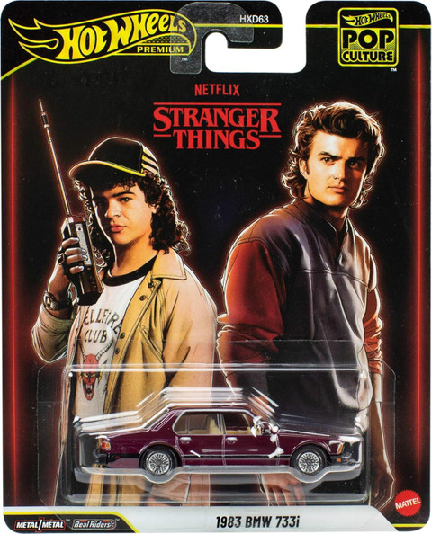 ホットウィール　1983  733i x3 HOT WHEELS Premium - 1983 BMW 733i Stranger Things - 1/64 Scale