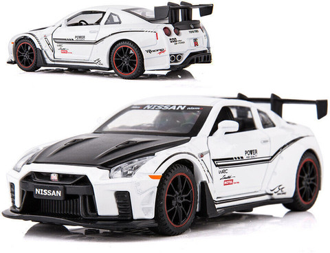 Akvanar 1:32 Nissan-GTR-R35 Zinc Alloy Pull Back Toy Car Die Cast