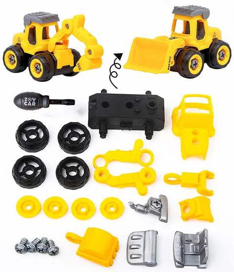 FIONATECH Construction Toys Vehicles Set PCs DIY Trucks in JCB Toys