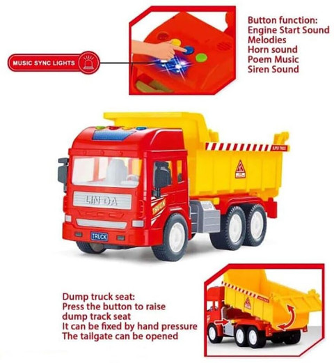 MIRTONICS Unbreakable Big Size Dumper Truck Toys Construction Set