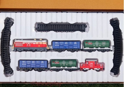 A R ENTERPRISES Plastic Train with Coaches Railway Track, Train Toy Track  Set for Kids