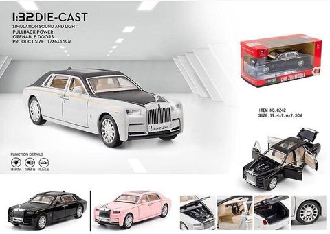ZUNBELLA 1:32 Scale Rolls Royce Metal Die Cast Car With Open Door