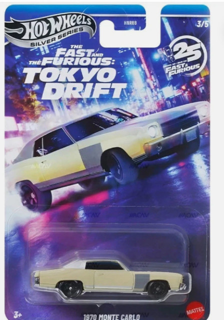 HOT WHEELS 2025 Silver Series Fast & Furious Tokyo Drift 1970