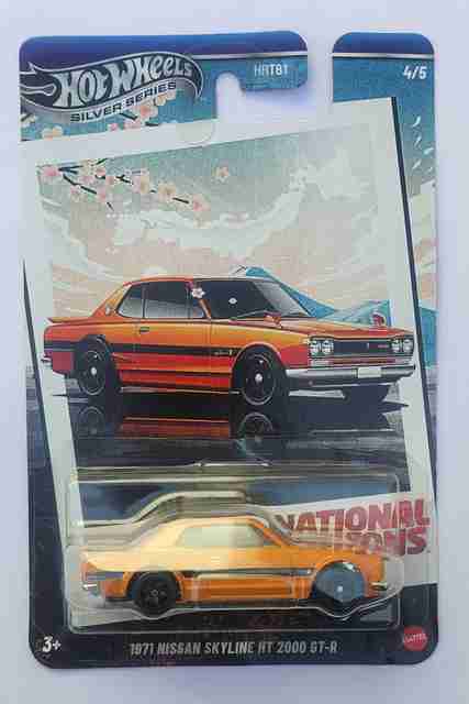 HOT WHEELS HRT81 SILVER SERIES 4/5 1971 NISSAN SKYLINE HT 2000 GTR