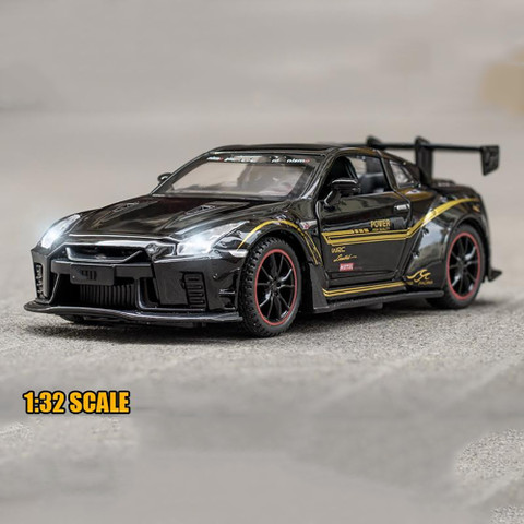 GT-R(R35) 1/32スケール 1:32 Scale 2023 Nissan GT-R Nismo (R35) Sports Car Model Toy Car