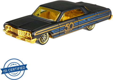 HOT WHEELS 50th Anniversary Black Gold Themed Assortment 50th