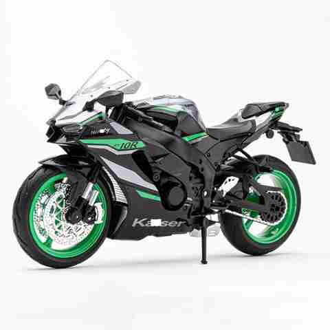 TOYRENTTO 1:12 Kawasaki Ninja ZX-10R Diecast Bike Model Metal Toy