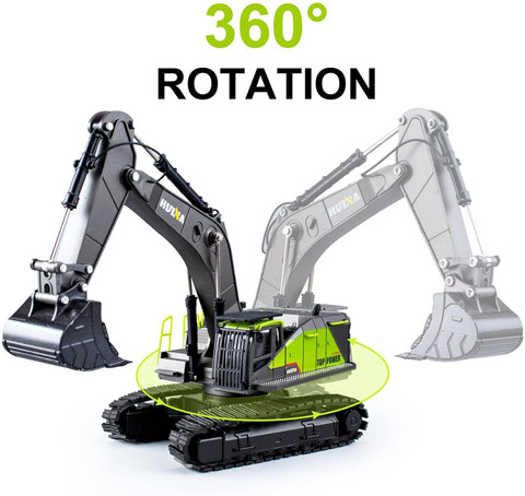 deoxy Construction Metal Big Excavator Toys for Kids with 360 Degree Rotate  Truck Toys