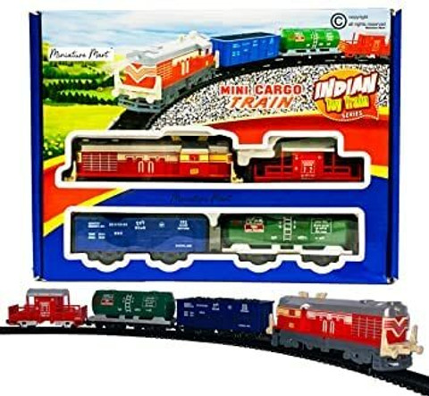 A R ENTERPRISES Indian Cargo Train Plastic Mini Cargo Train