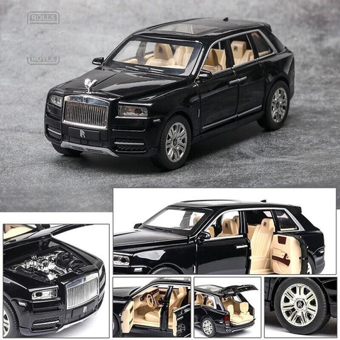 Akvanar 1:24 Scale big Rolls-Royce Phantom Die cast Metal Light Sound  multicolor