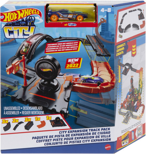 ホットウィール TRACK DAY 10Cars Set HOT WHEELS City Track Pack, 10-Piece Set, With 1 Car - City Track