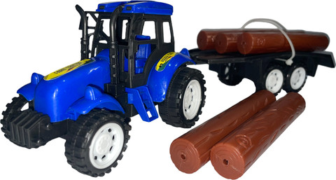 AR KIDS TOYS Wood loading Tractor trolley for kids Wood loading