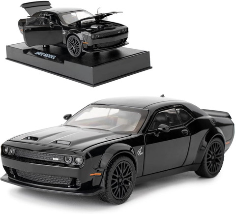 MOOBOO 1:32 Scale Dodge Charger Black Toy Model Car for Kids Die