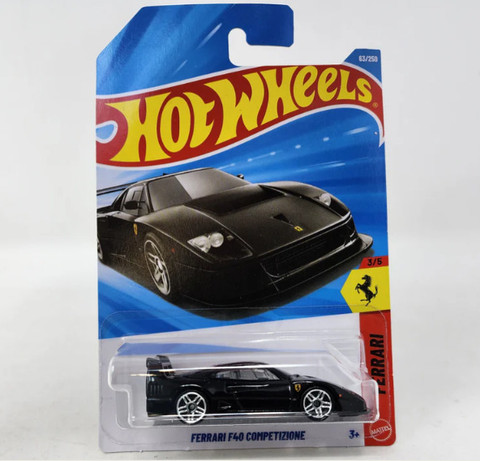 HOT WHEELS HW Ferrari F40 COMPETIZIONE Black - HW Ferrari F40