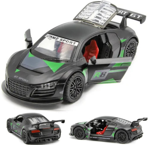Toybot 1:36 Scale Audi R8 Die Cast Metal Sports Car Openable Door and  Back, Pullback
